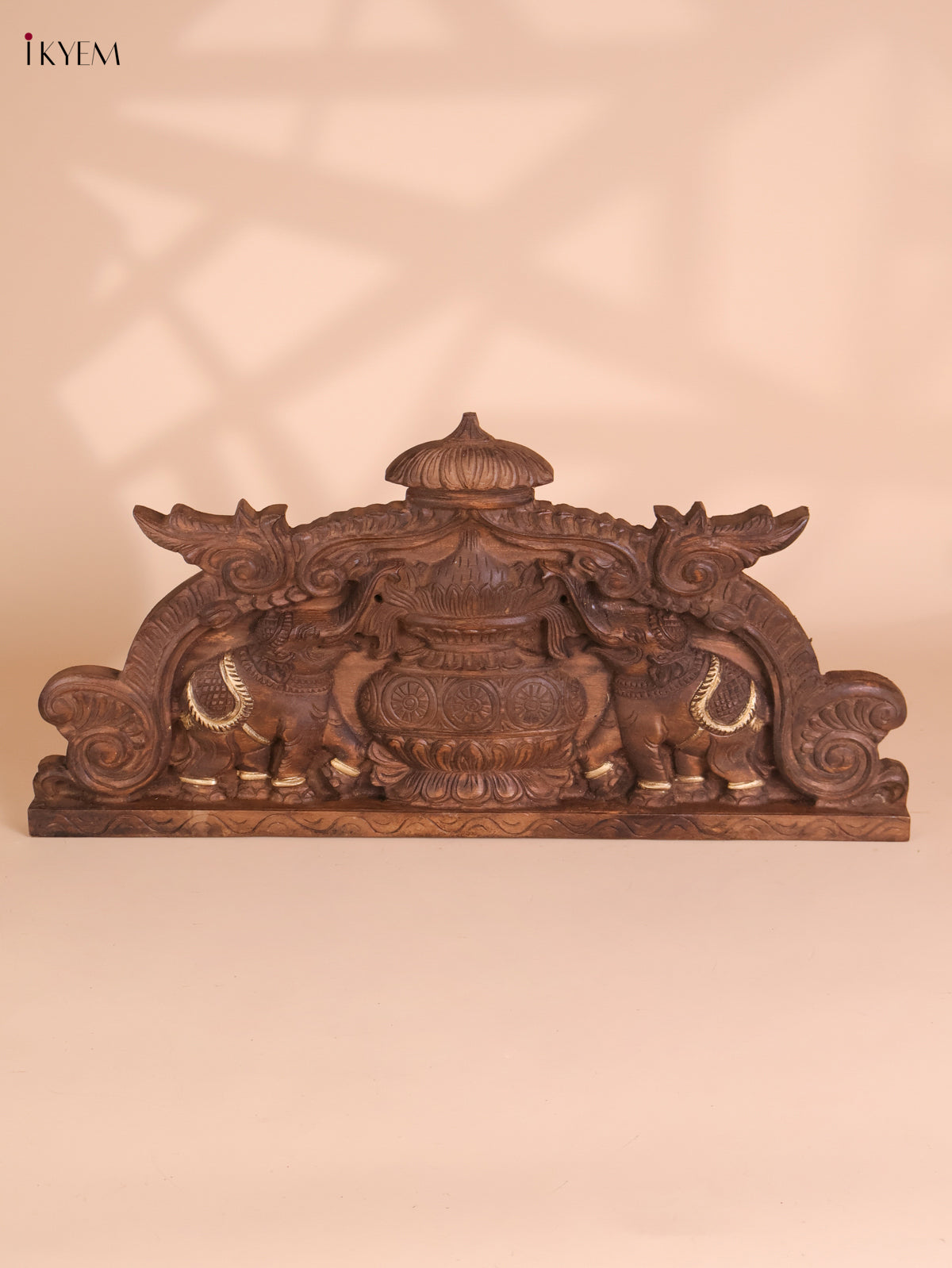 Wooden Hand Carved Kalasam Panels (12x24)