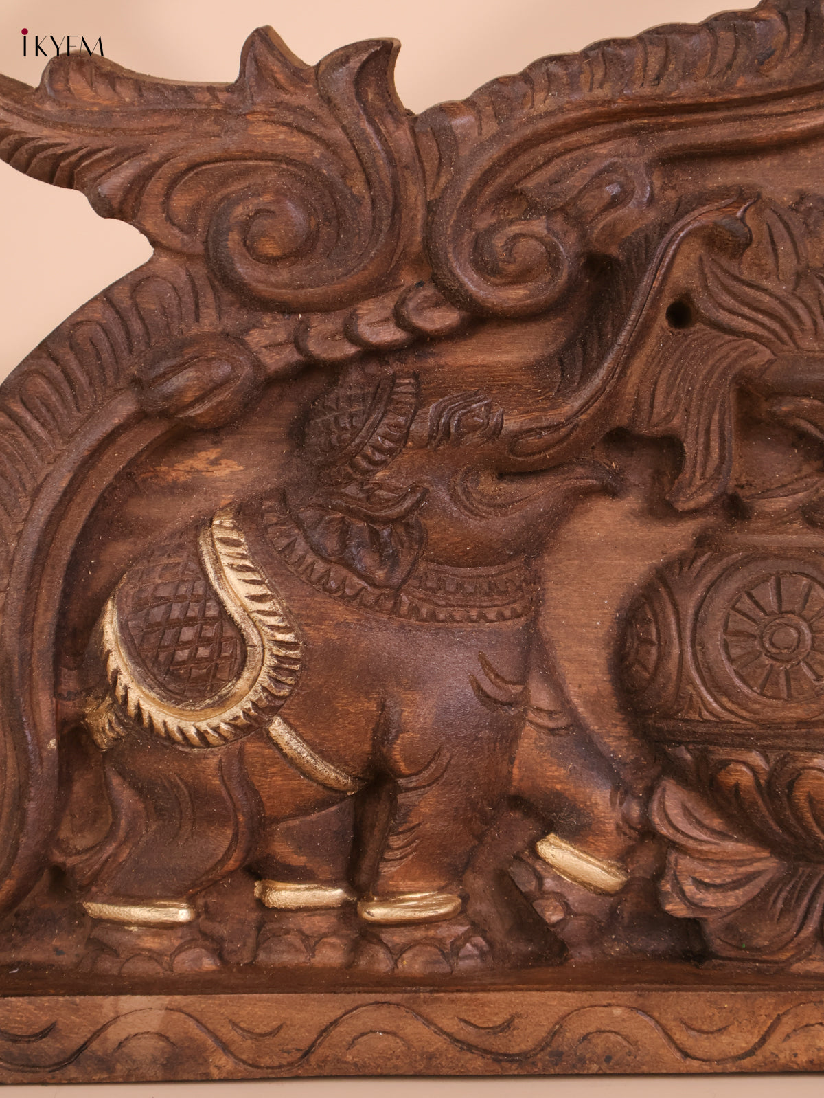 Wooden Hand Carved Kalasam Panels (12x24)