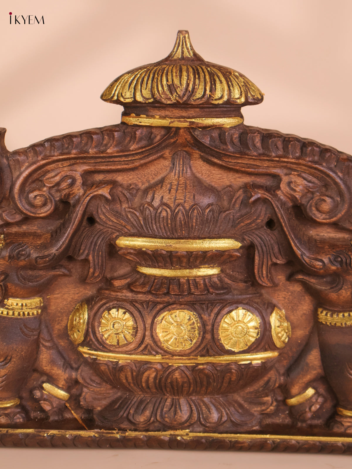 Wooden Hand Carved Kalasam Panels (12x24)