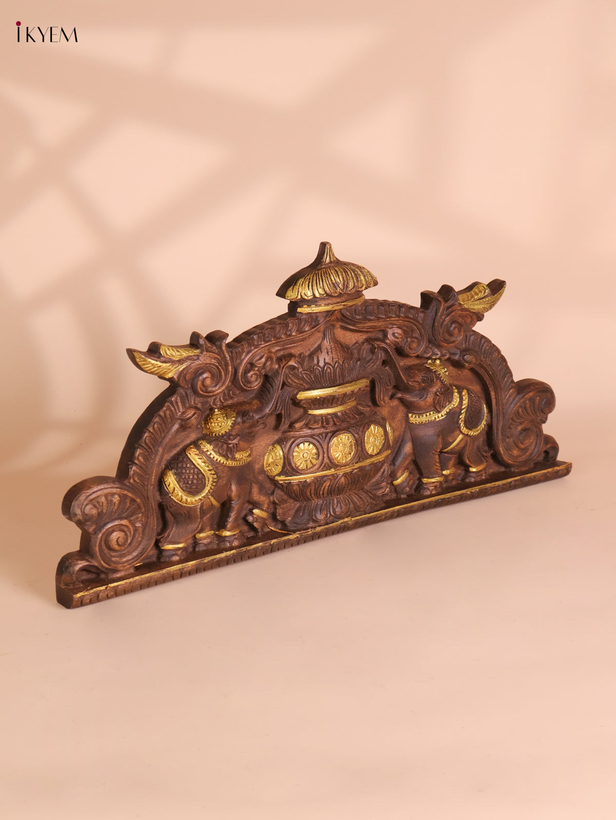 Wooden Hand Carved Kalasam Panels (12x24)