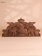 Wooden Hand Carved Kalasam Panels (12x24)