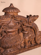 Wooden Hand Carved Kalasam Panels (12x24)