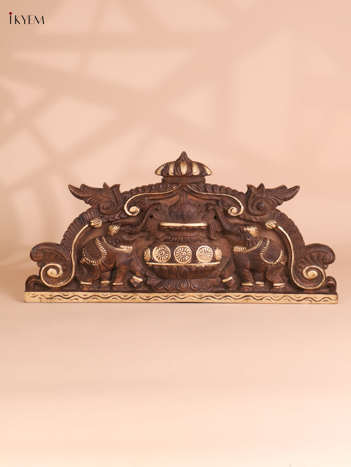 Wooden Hand Carved Kalasam Panels (12x24)