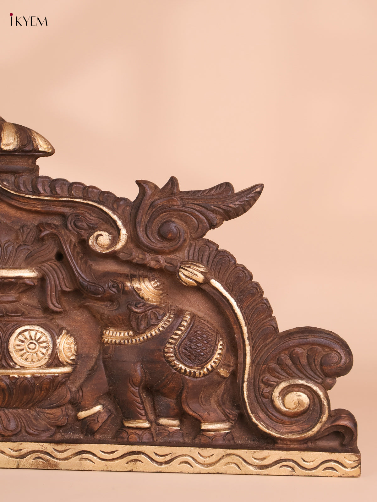 Wooden Hand Carved Kalasam Panels (12x24)