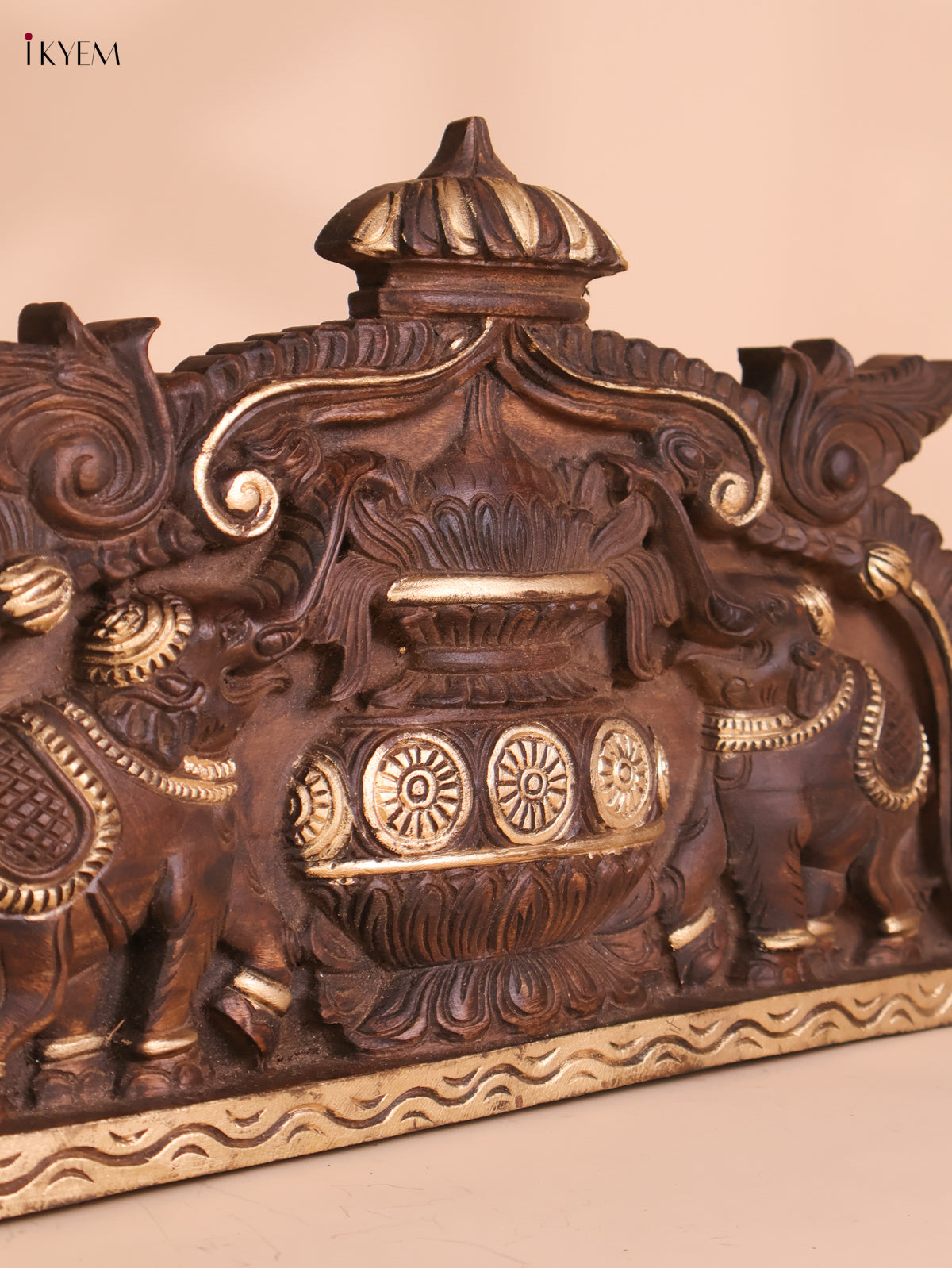 Wooden Hand Carved Kalasam Panels (12x24)