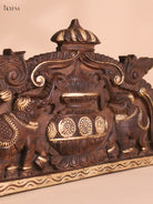 Wooden Hand Carved Kalasam Panels (12x24)