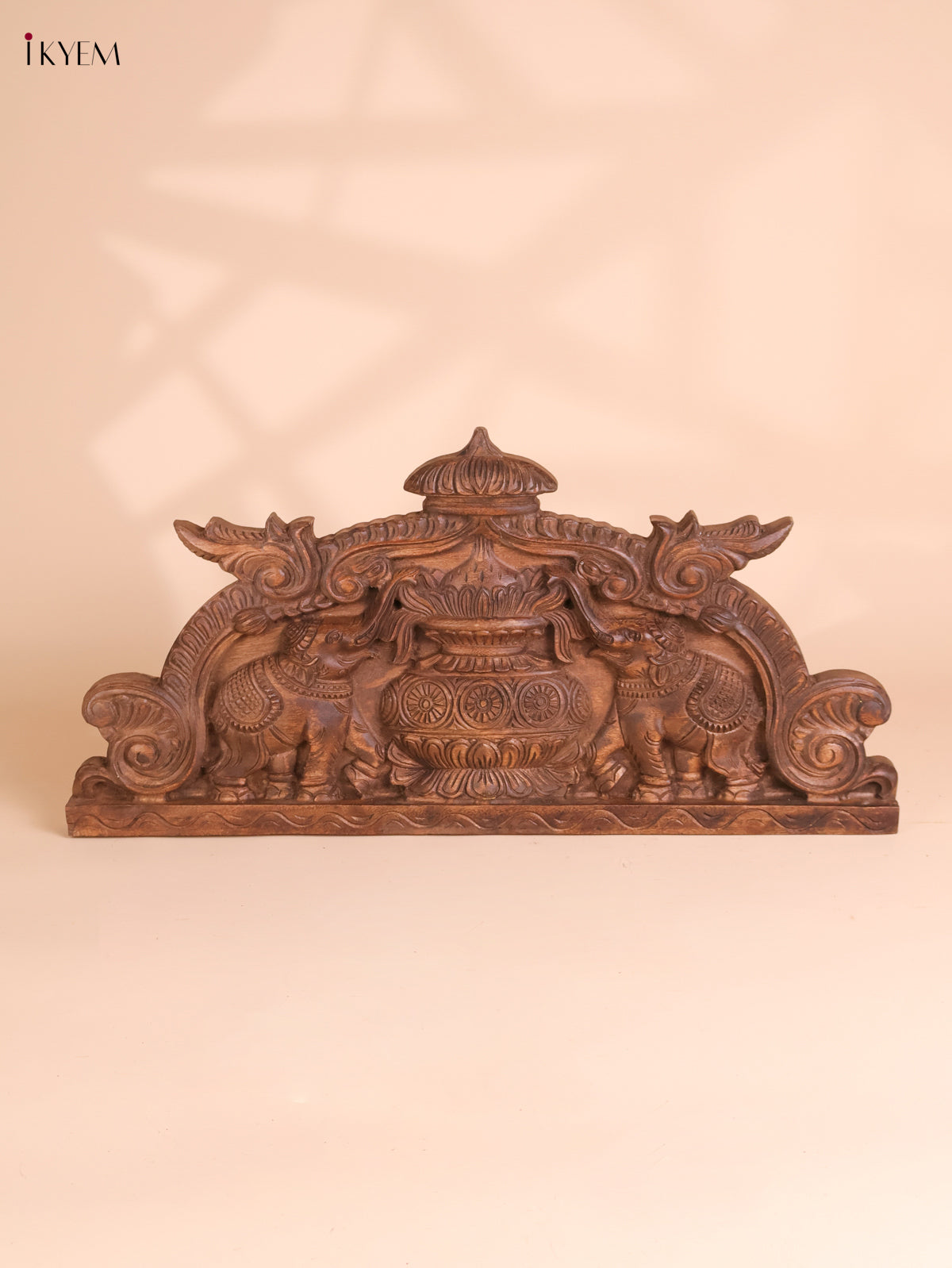 Wooden Hand Carved Kalasam Panels (12x24)