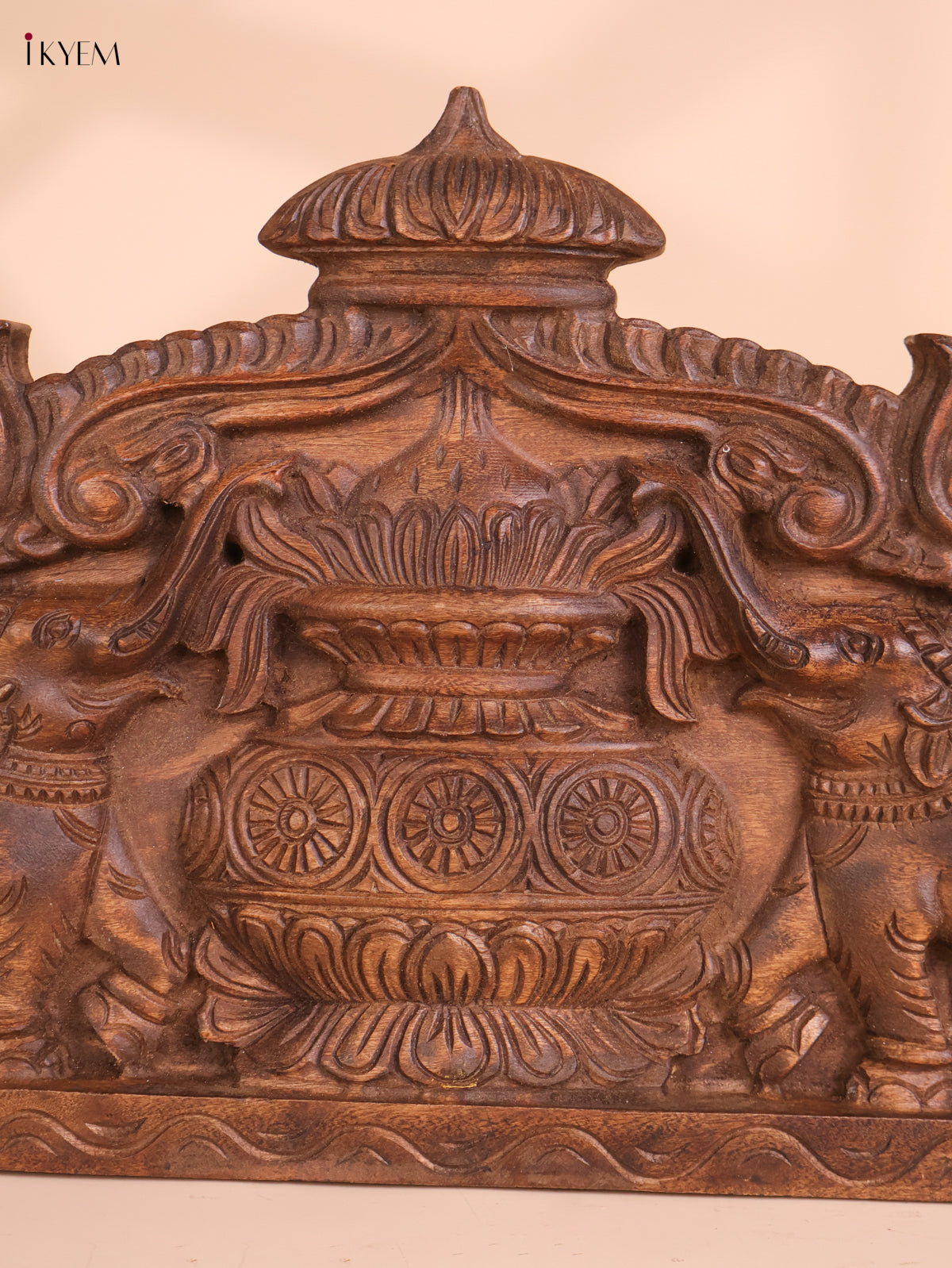 Wooden Hand Carved Kalasam Panels (12x24)