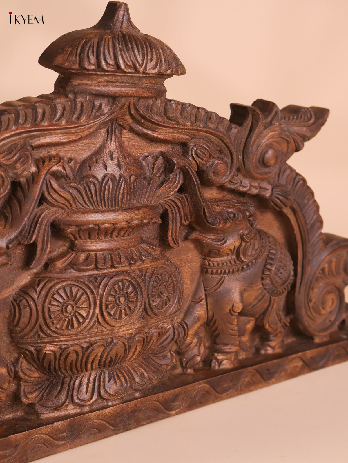 Wooden Hand Carved Kalasam Panels (12x24)