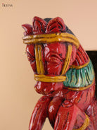 Wooden Hand Carved Painted Horse Brackets (12x9)