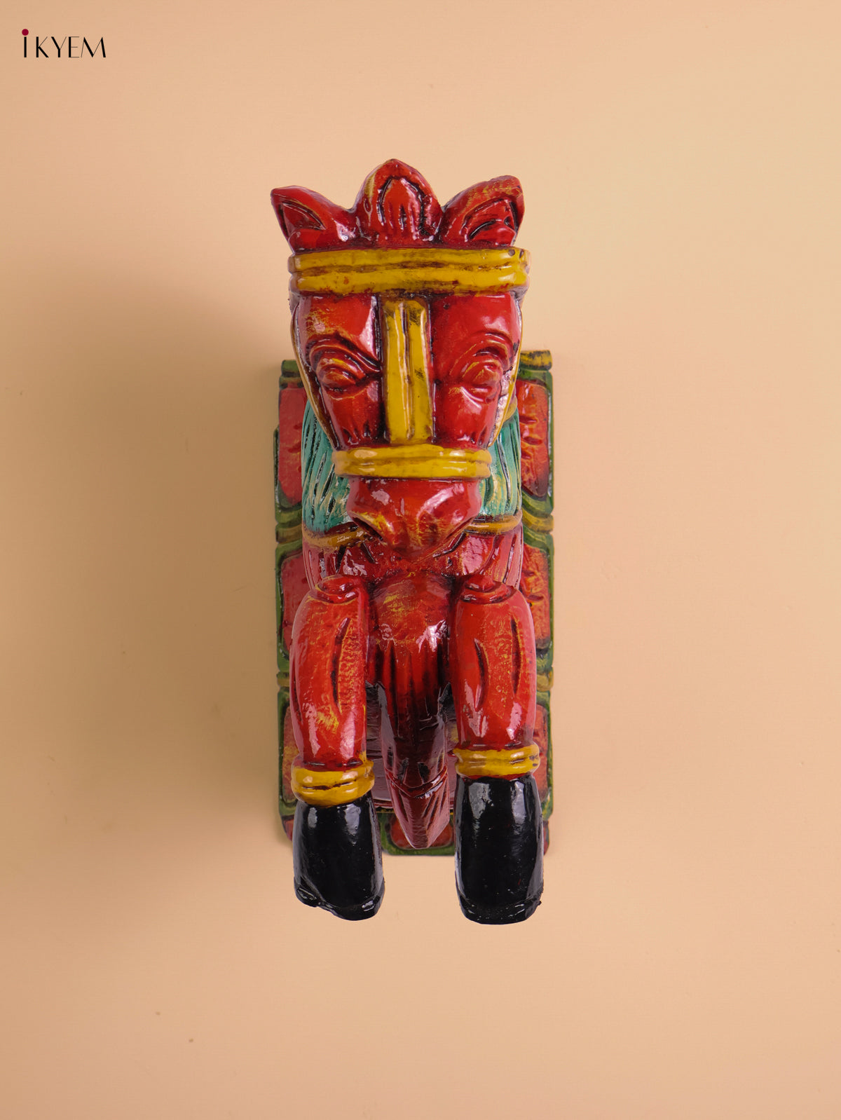 Wooden Hand Carved Painted Horse Brackets (12x9)