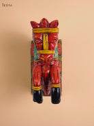 Wooden Hand Carved Painted Horse Brackets (12x9)