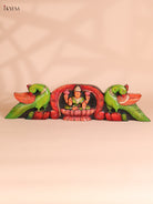 Wooden Hand Carved Painted Parrot Lakshmi (6x24)