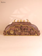 Wooden Hand Carved Maha Vishnu Panel (16x36)