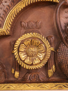 Wooden Hand Carved Maha Vishnu Panel (16x36)