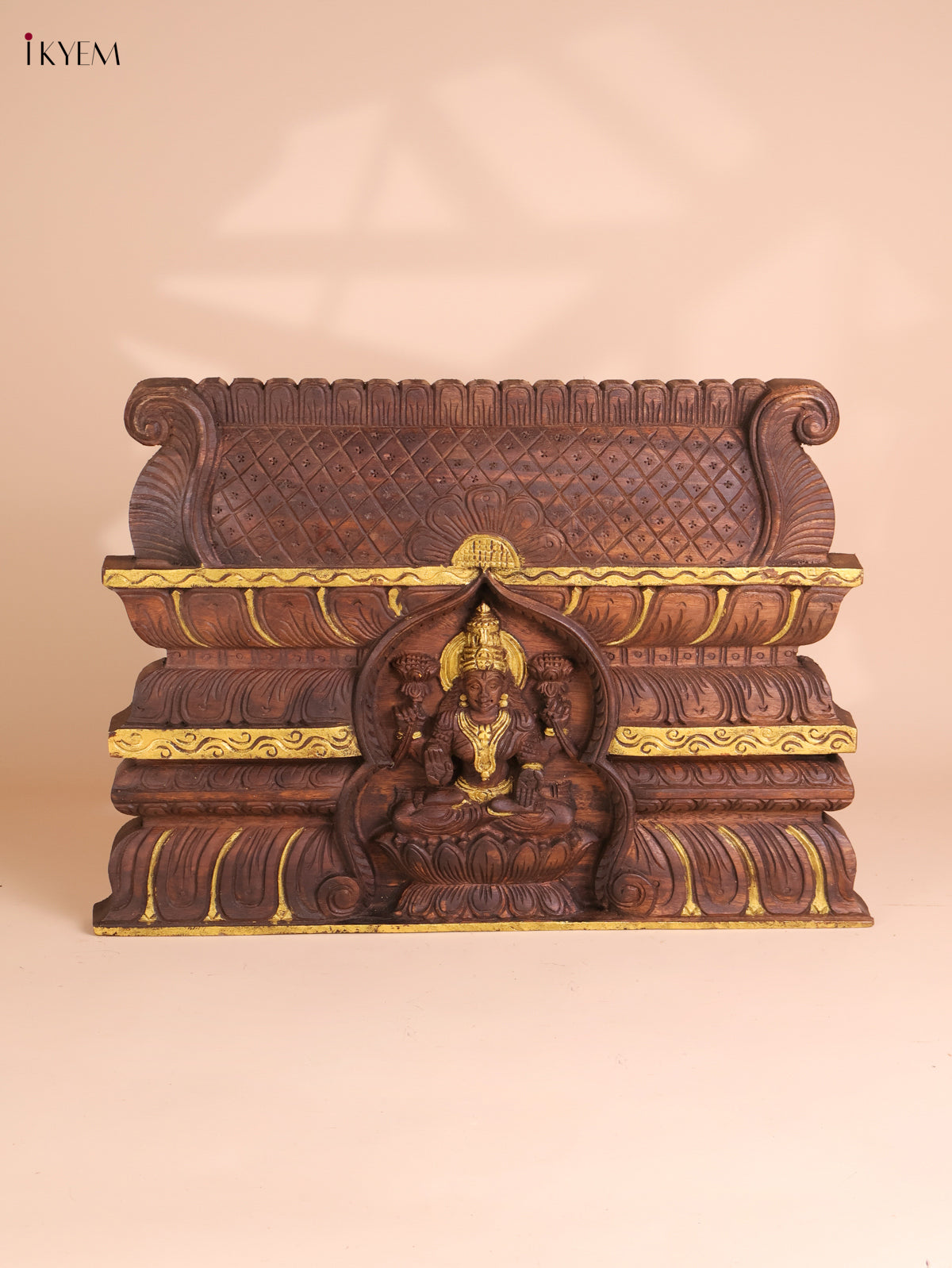 Wooden Hand Carved Lakshmi Gopuram (16x24)