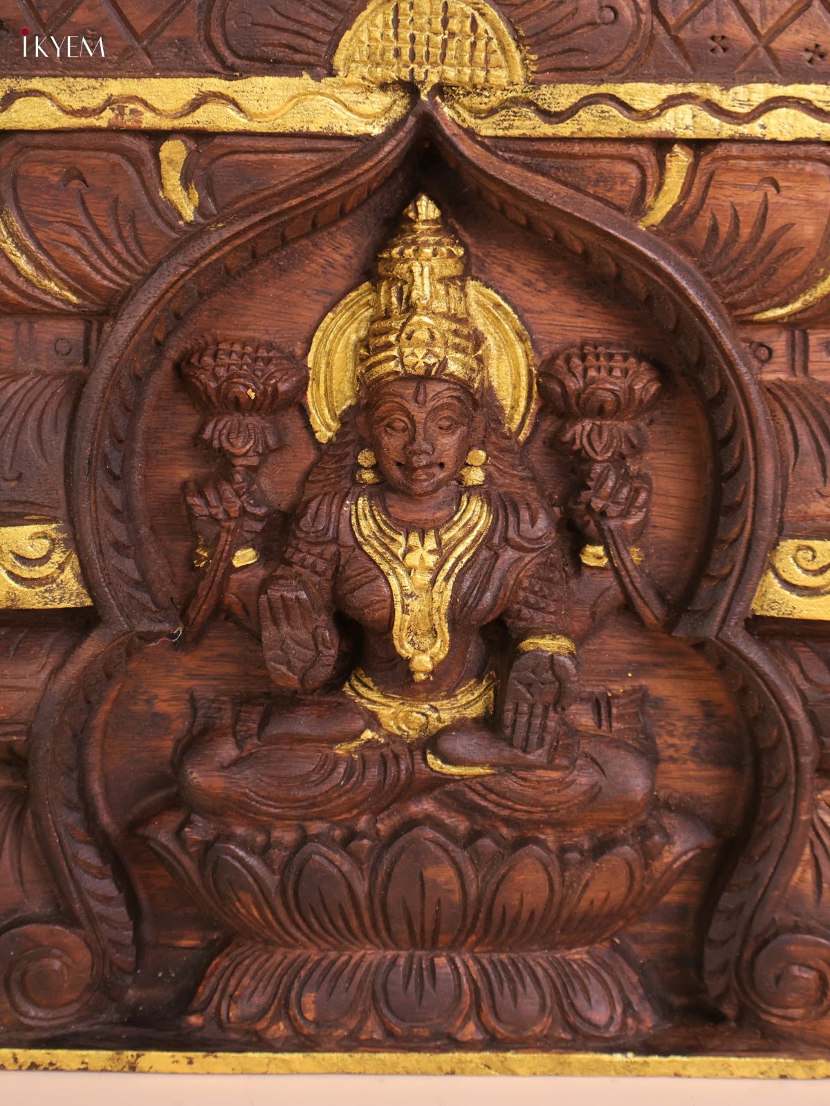 Wooden Hand Carved Lakshmi Gopuram (16x24)