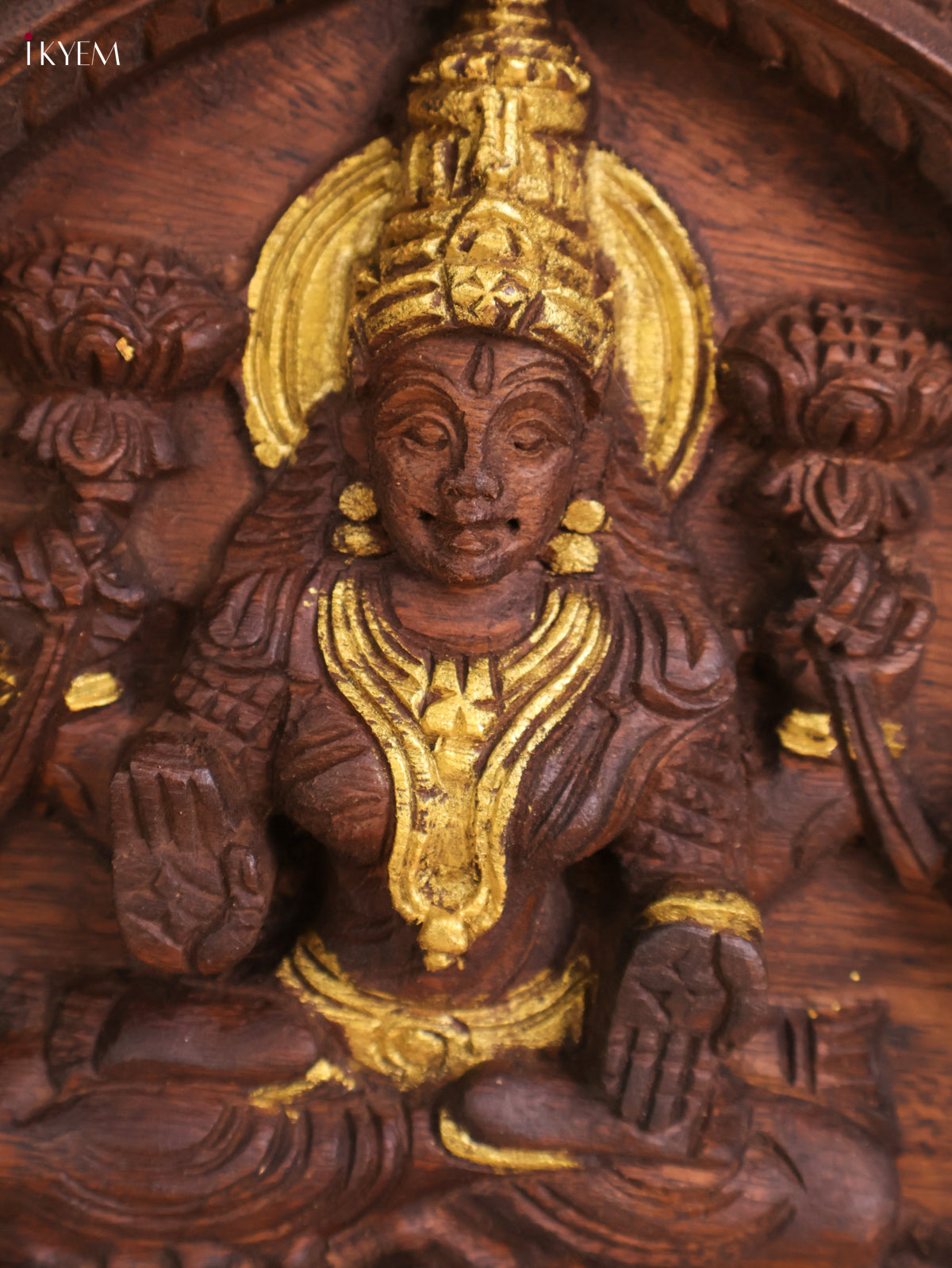 Wooden Hand Carved Lakshmi Gopuram (16x24)