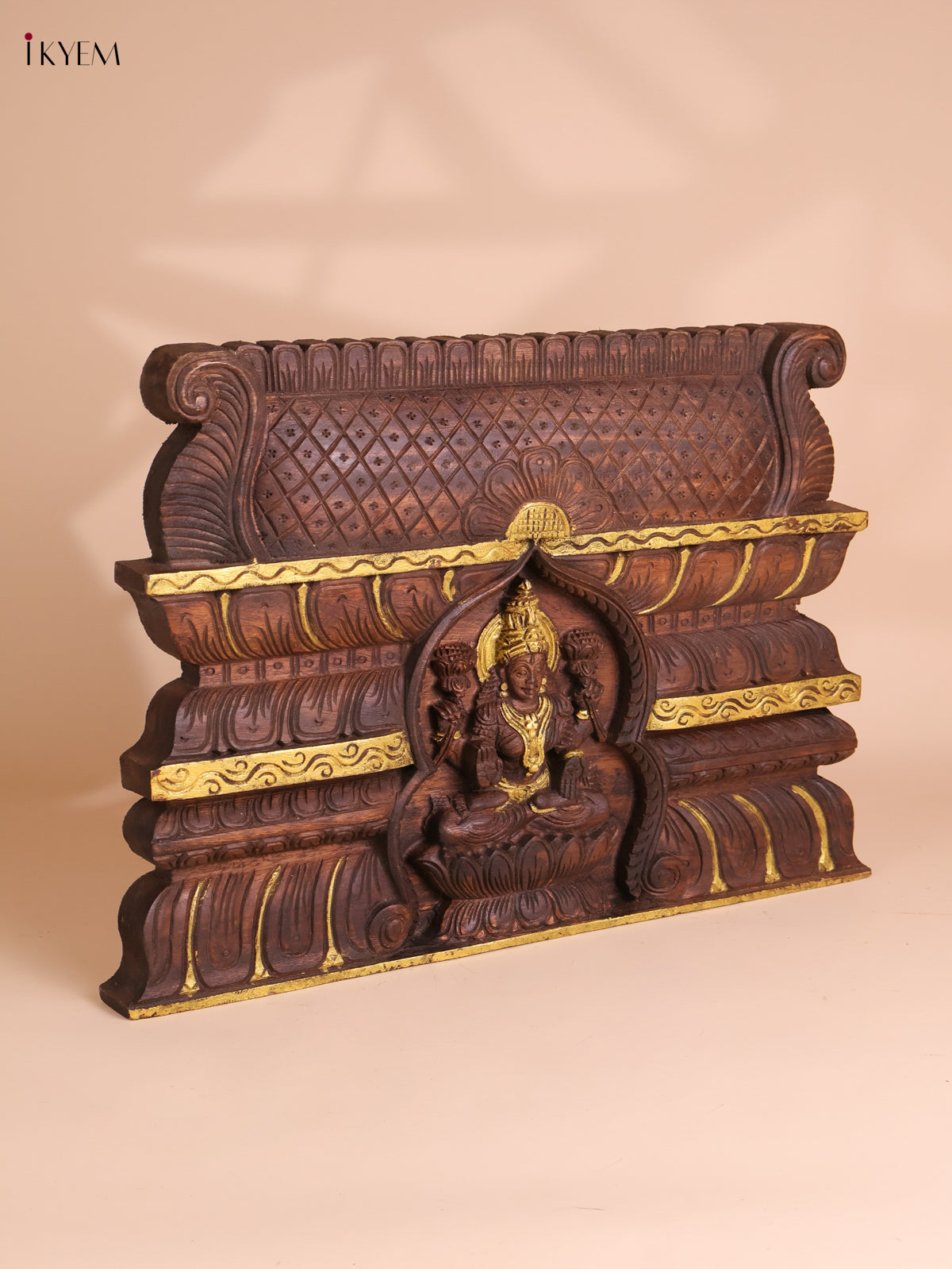 Wooden Hand Carved Lakshmi Gopuram (16x24)