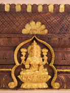 Wooden Hand Carved Lakshmi Gopuram (16x24)