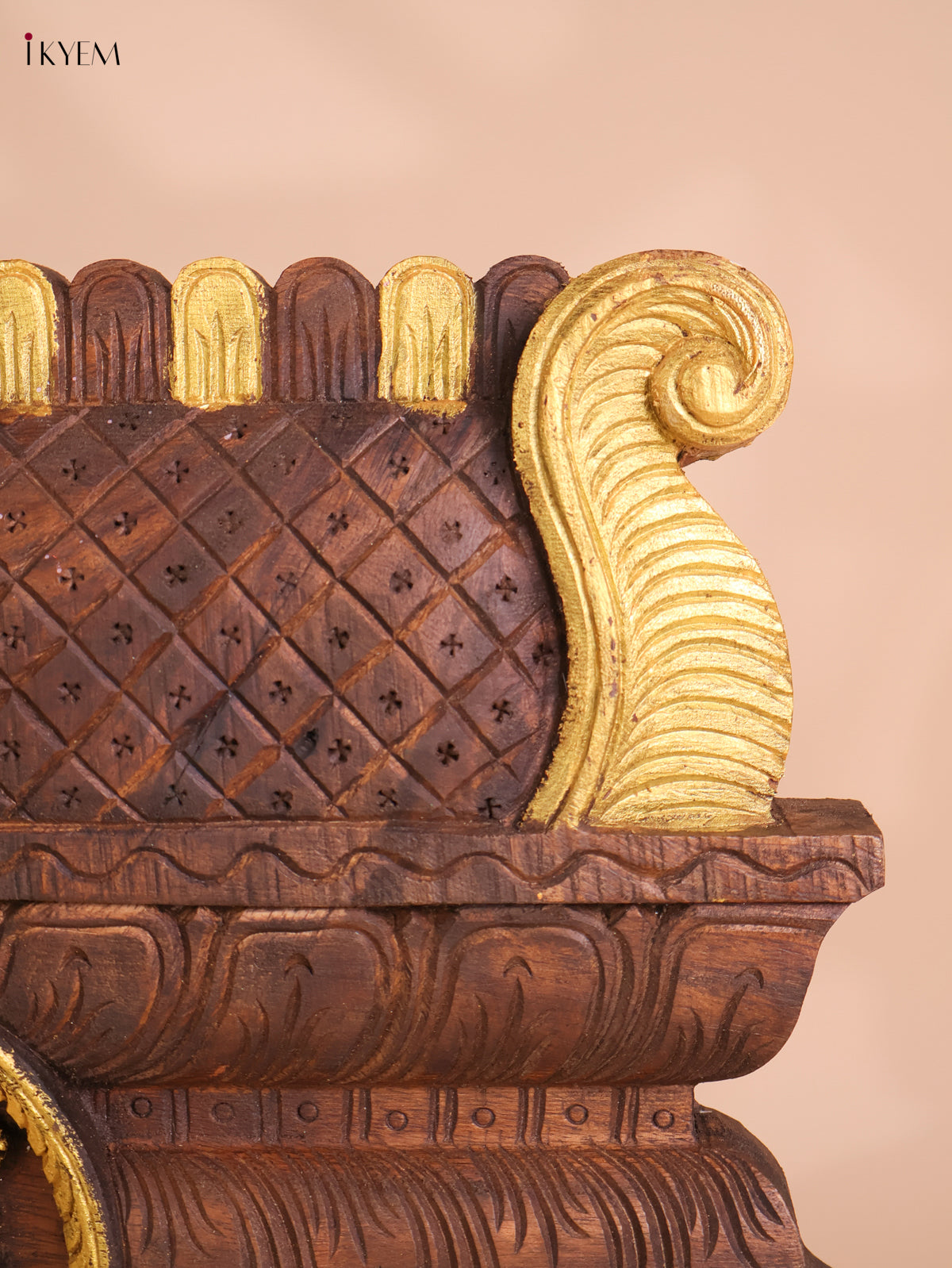 Wooden Hand Carved Lakshmi Gopuram (16x24)
