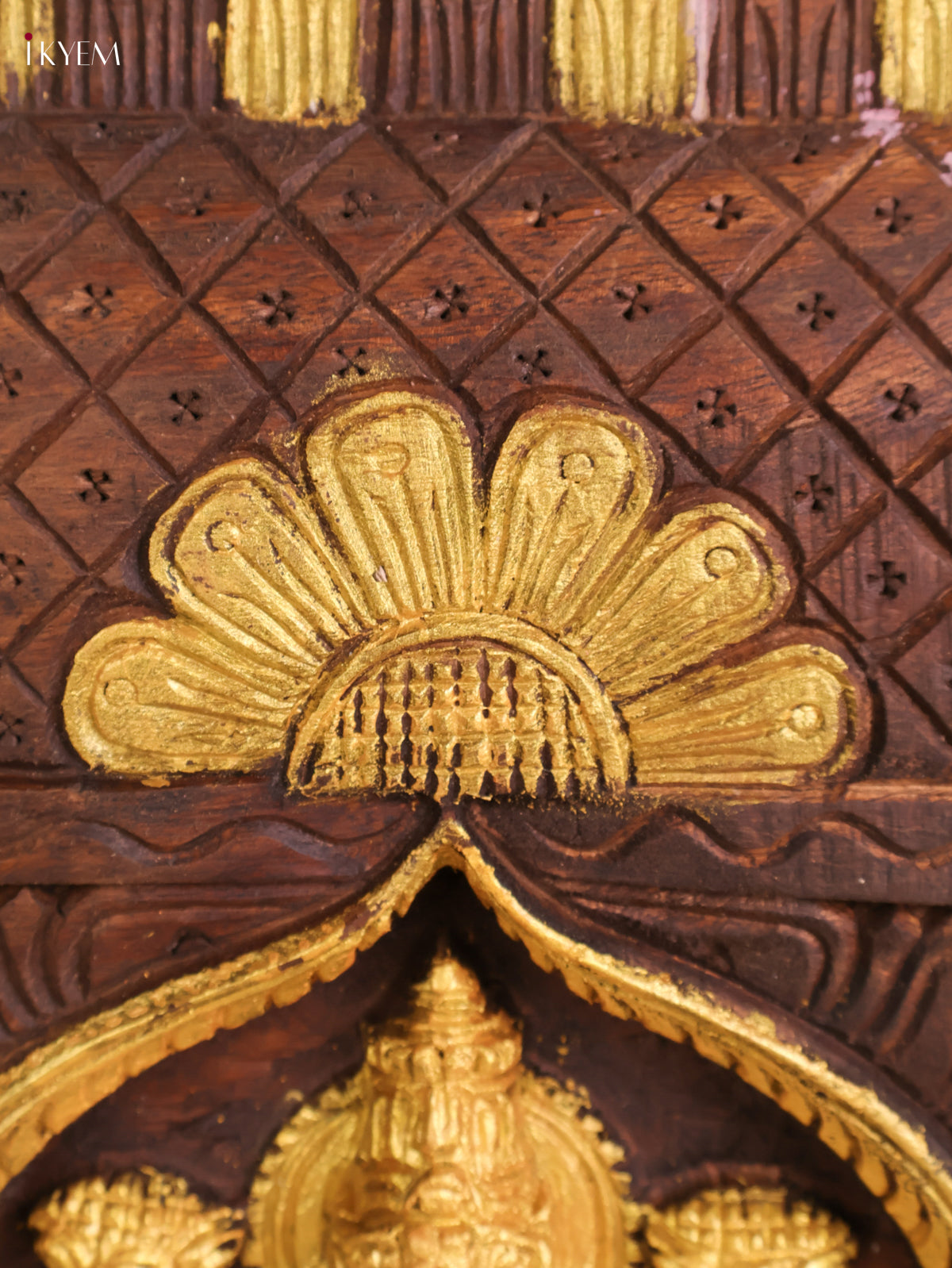 Wooden Hand Carved Lakshmi Gopuram (16x24)