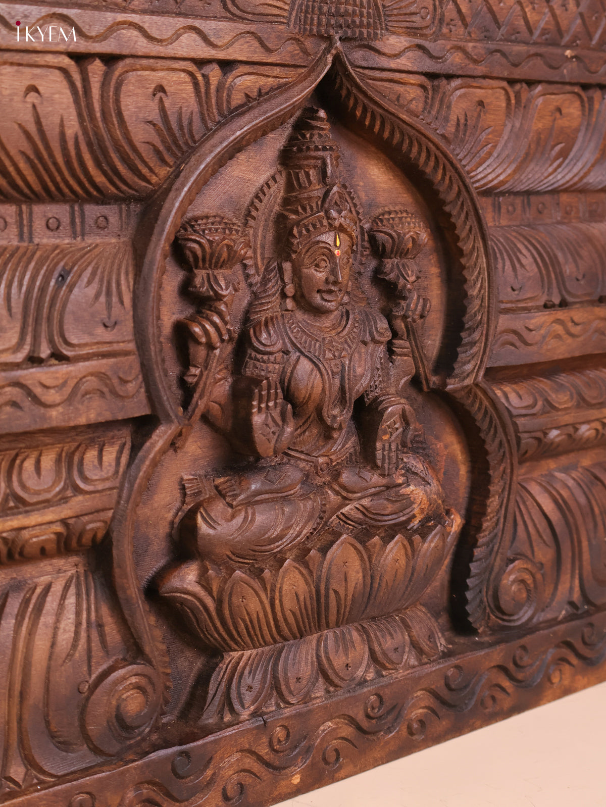 Wooden Hand Carved Lakshmi Gopuram (16x24)