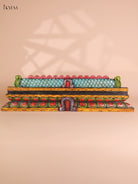 Wooden Hand Carved Gopuram Panel (10x36)