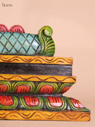 Wooden Hand Carved Gopuram Panel (10x36)