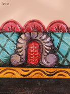 Wooden Hand Carved Gopuram Panel (10x36)