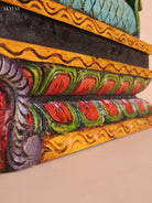 Wooden Hand Carved Gopuram Panel (10x36)