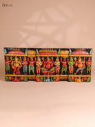 Wooden Hand Carved Painted Ganesha Pand (12x30)