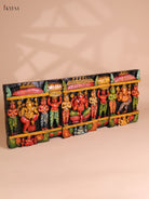 Wooden Hand Carved Painted Ganesha Pand (12x30)
