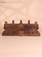 Wooden Hand Carved Gopuram Panel (10x24)