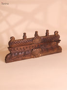 Wooden Hand Carved Gopuram Panel (10x24)