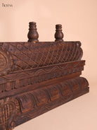 Wooden Hand Carved Gopuram Panael (12x36)