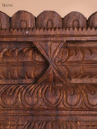 Wooden Hand Carved Kurma Avataram Panel (24x12)