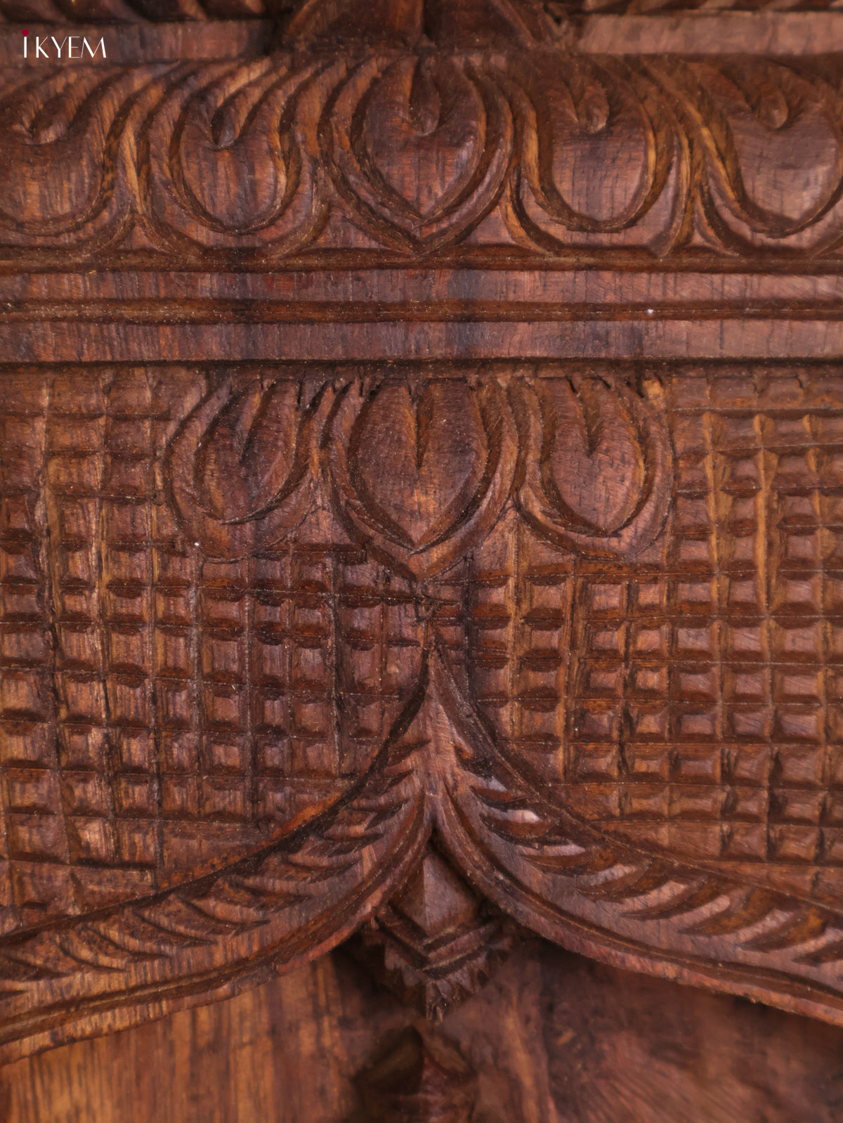 Wooden Hand Carved Kurma Avataram Panel (24x12)