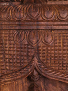 Wooden Hand Carved Kurma Avataram Panel (24x12)