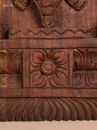 Wooden Hand Carved Kurma Avataram Panel (24x12)
