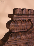 Wooden Hand Carved Kurma Avataram Panel (24x12)