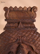Wooden Hand Carved Narasimma Avataram Panel (24x12)
