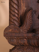 Wooden Hand Carved Narasimma Avataram Panel (24x12)