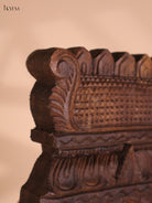Wooden Hand Carved Narasimma Avataram Panel (24x12)