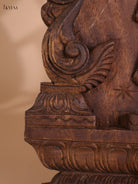 Wooden Hand Carved Varahar Avataram Panel (24x12)
