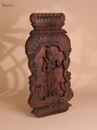 Wooden Hand Carved Varahar Avataram Panel (24x12)