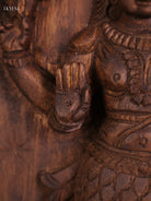 Wooden Hand Carved Matsya Avataram Panel (24x12)