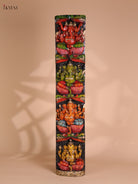 Wooden Hand Carved Painted Ganesha Vertical (33x6)