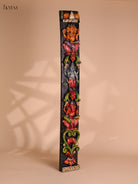 Wooden Hand Carved Painted Ganesha Vertical Panel (36x4)