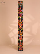 Wooden Hand Carved Painted Lakshmi Vertical Panel (36x4)